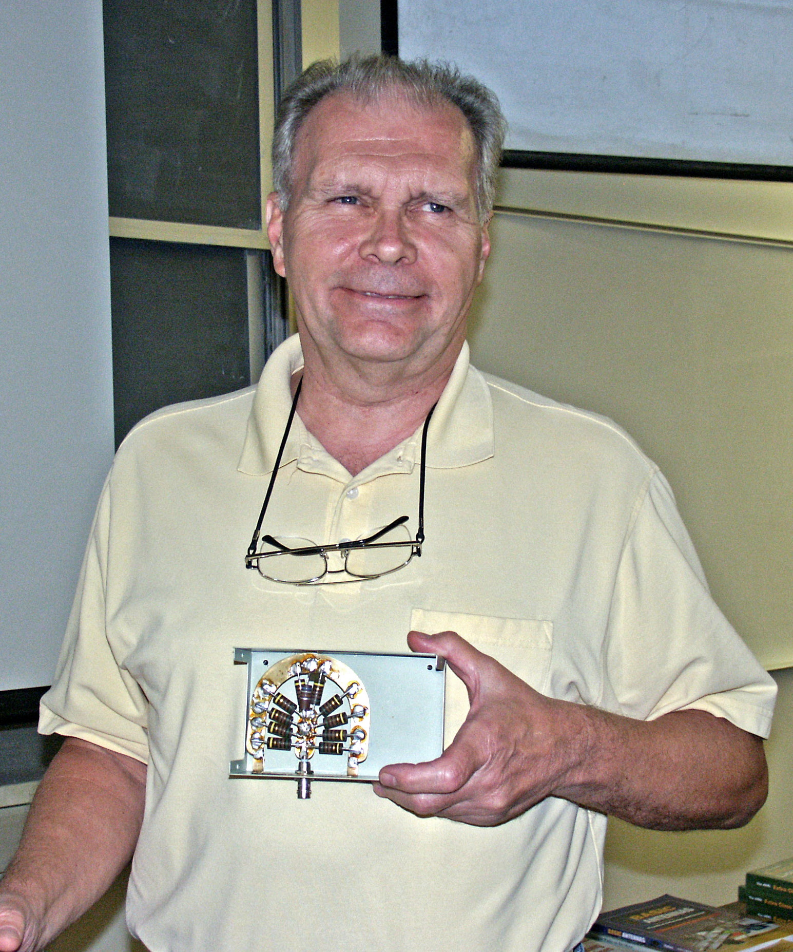 box with connectors and
resistors