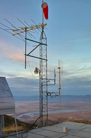 The UARC antenna farm on Farnsworth