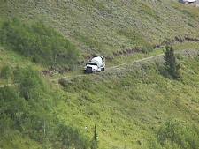The cement truck, along the road to Scott's Hill - small version