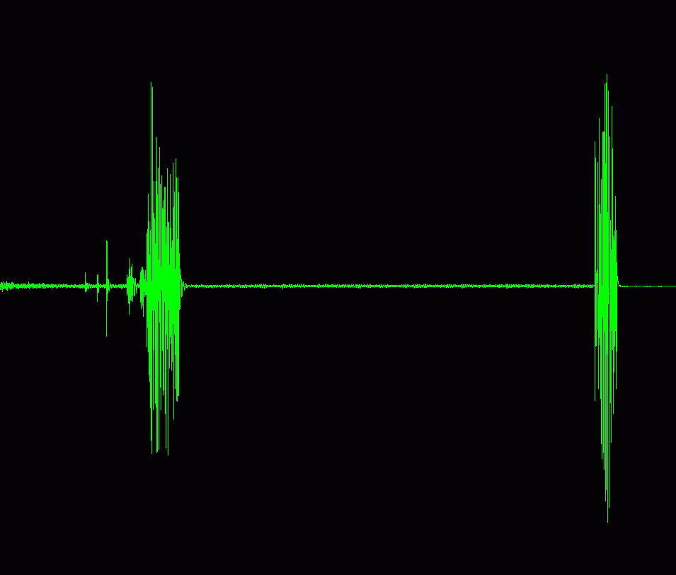 Squelch
                  tail of a signal going into Farnsworth as heard by a
                  user listening to Farnsworth