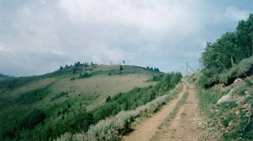 Buildings on Scott's hill - looking north, from a distance - small version