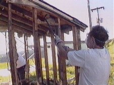 Demolition of the annex w/RON, K7RJ - small version